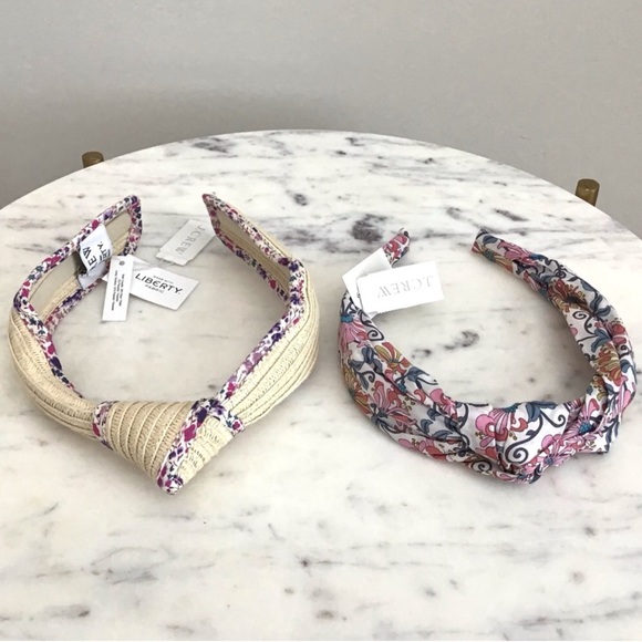 J. CREW Liberty London Print Set of Two Headbands New With Tag - Picture 7 of 11